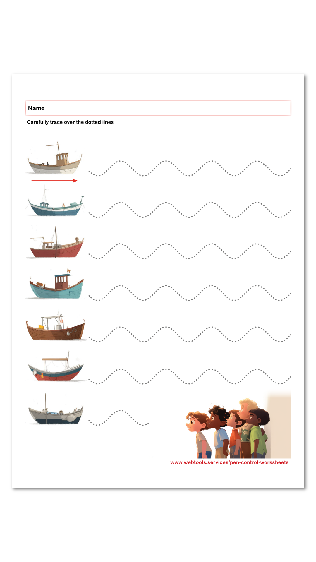 Webtools Wavy Line Worksheet Have Fun While Improving Your