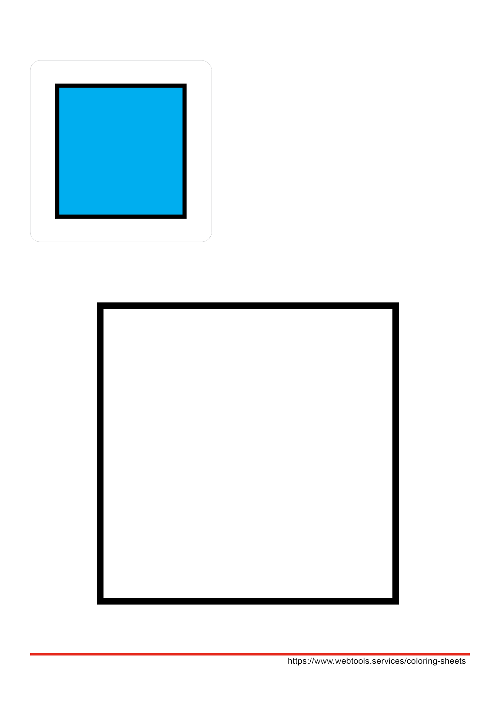 Square Coloring Worksheet