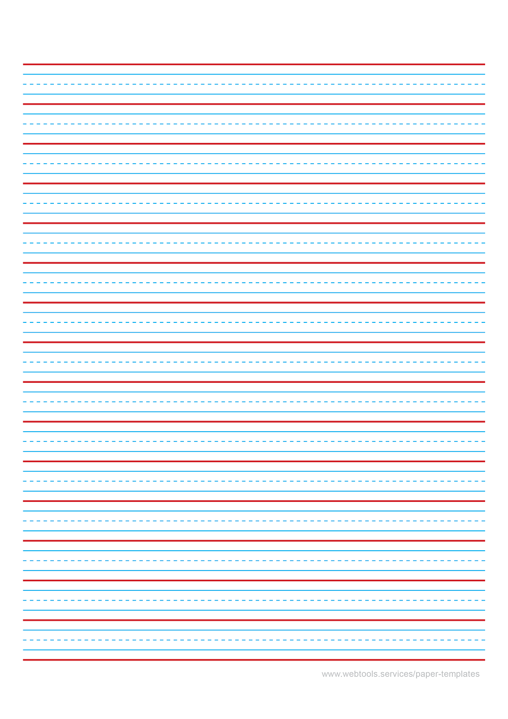 Five Line Paper Template