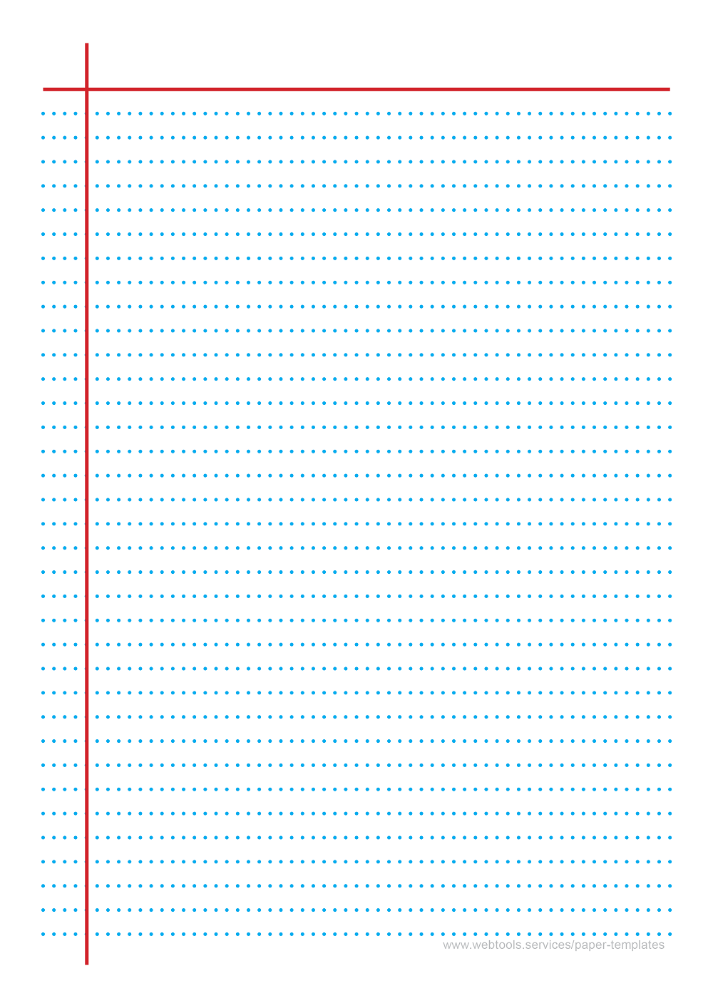 webtools dotted blue line writing paper template with horizontal and vertical margins and 7 1mm line height